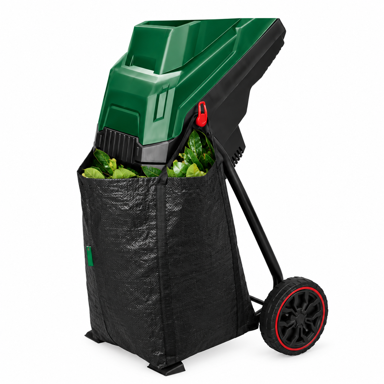 Steflio elektrischer Gartenhäcksler mit Messern, 2400 W, 40-Liter-Behälter Ansicht