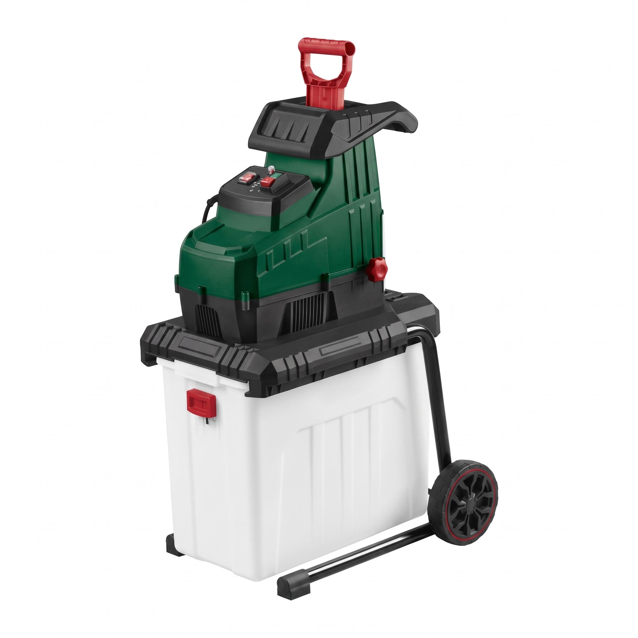 Steflio Gartenhäcksler mit elektrischem Schalldämpfer, 2800 W, mit Walze Ansicht
