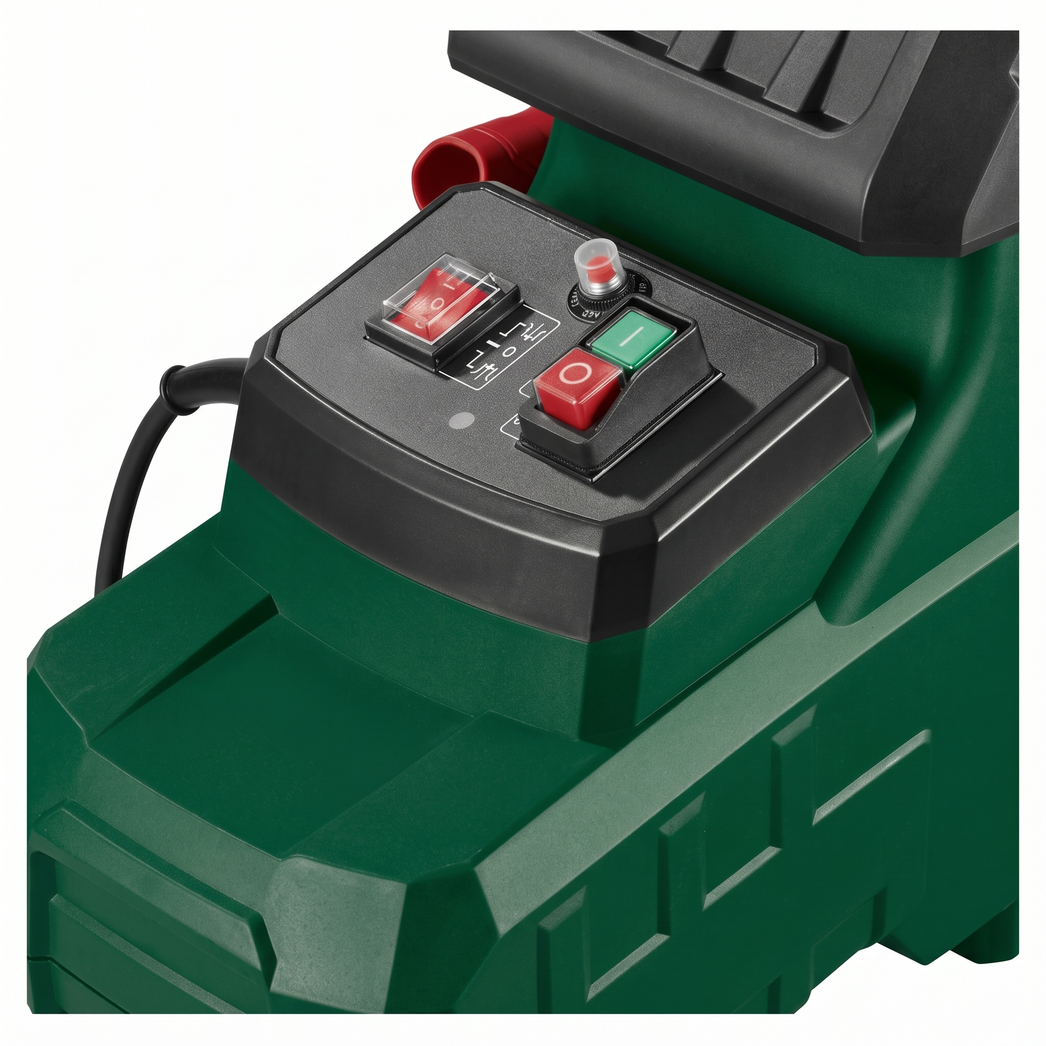 Steflio Gartenhäcksler mit elektrischem Schalldämpfer, 2800 W, mit Walze Ansicht
