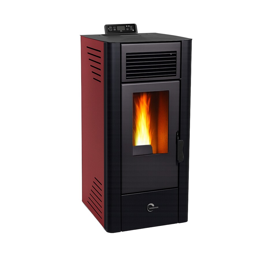 Sannover Luft-Pelletofen Anita 11,6 kW Schwarz Ansicht