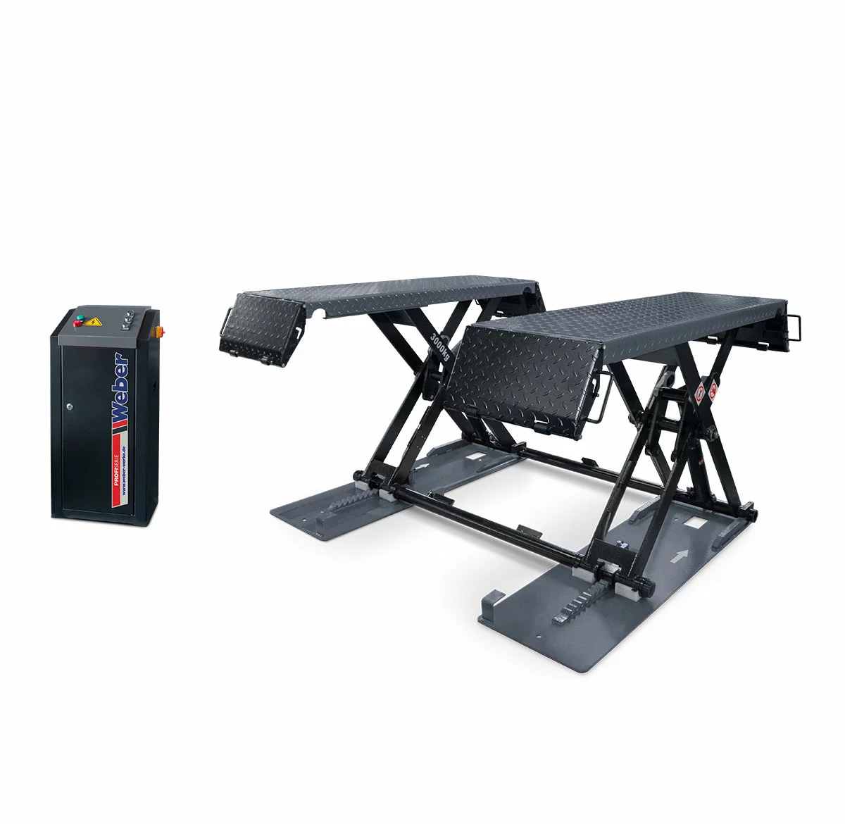 Weber KHB-1000E Mobile Kurzhub Scherenhebebühne 3000kg Tragkraft 2.2kW 230V